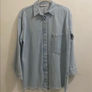 ZARA long denim jacket
